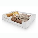Ver imagem 3 de Cama Montessoriana Infantil Casal Princesa Menina Moderna 100% MDF - Branco