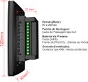 Ver imagem 3 de Interruptor Pulsador de Campainha Touch 1 Botão Preto Dometek Diamond 4x2