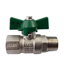 Registro Esfera Borboleta Mxf para Hidrômetro 1/2 - Italy - 1