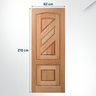 Folha de Porta Maciça 210x82cm Eucalipto Pm18 Advanced Cruzeiro Portas - 3