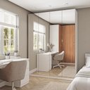 Ver imagem 2 de Guarda Roupas Modulado com Espelho 3 Portas com Cabideiro Hera CabeCasa MadeiraOriginals