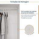 Ver mais imagens de Guarda Roupas Modulado com Espelho 4 Portas com Cabideiro Hera CabeCasa MadeiraOriginals