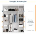 Ver imagem 4 de Guarda Roupas Modulado com Espelho 4 Portas com Cabideiro Hera CabeCasa MadeiraOriginals