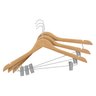 Kit 40 Cabide De Madeira Com Presilhas Prime Forest IKAZA - 4