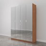 Guarda Roupas Modulado com Espelho 3 Portas com Cabideiro Hera CabeCasa MadeiraOriginals - 12