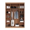 Guarda Roupas Modulado com Espelho 3 Portas com Cabideiro Hera CabeCasa MadeiraOriginals - 14