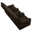 Ver mais imagens de Poltrona de Cinema Reclinável 3 Lugares Baú Usb Mallie Fh9 Pu Marrom - Mpozenato