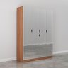 Guarda Roupas Modulado com Espelho 4 Portas com Cabideiro Hera CabeCasa MadeiraOriginals - 10