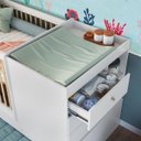Ver imagem 3 de Berço Cama Multifuncional com Auxiliar 194X84,5cm Branco