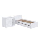 Ver imagem 1 de Berço Cama Multifuncional com Auxiliar 194X84,5cm Branco