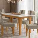 Ver imagem 1 de Mesa de Jantar Retangular 160cm Liz Poliman Móveis