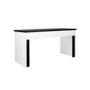 Ver imagem 1 de Mesa de Escritório de Canto 120x45 Cm Casavezi Branco com Preto