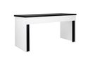 Ver imagem 1 de Mesa de Escritório de Canto 120x45 Cm Casavezi Branco com Preto