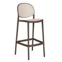 Ver imagem 2 de Kit 2 Banquetas Positano Fratini 108 Cm (altura) Polipropileno Cinza Tramas Nude Simulando Rattan