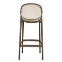 Ver imagem 5 de Kit 2 Banquetas Positano Fratini 108 Cm (altura) Polipropileno Cinza Tramas Nude Simulando Rattan