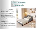 Ver imagem 2 de Cama Infantil Estofada Cinza Solteiro com Encosto Lateral Design Seguro e Confortável