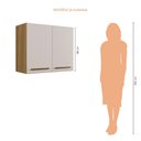 Ver imagem 3 de Armário Áereo Cristal 2 Portas Arte Móveis:cinamomo/off