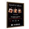 Quadro Personalizado com Foto e Música Casal em Moldura Caixa Tacolado Papel de Parede Moldura Caixa - 4