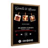 Quadro Personalizado com Foto e Música Casal em Moldura Caixa Tacolado Papel de Parede Moldura Caixa - 3