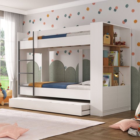 Treliche Infantil/juvenil com Estante 2 Portas 6 Nichos Oliver Yescasa