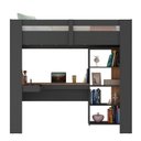 Ver imagem 4 de Cama Alta Infantil/juvenil Multifuncional com Escrivaninha Penteadeira Agatha