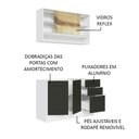 Ver imagem 5 de Armário de Cozinha Compacta 120cm Branco/Preto Agata Madesa 02