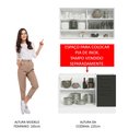 Ver imagem 6 de Armário de Cozinha Compacta 120cm Branco/Preto Agata Madesa 02