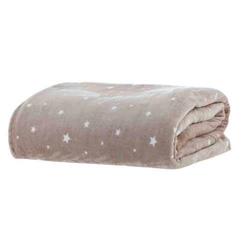 Cobertor/manta Casal Blanket Vintage Rose Star Kacyumara