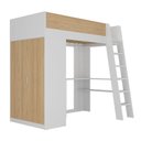 Ver imagem 5 de Cama Alta com Guarda Roupa Martin