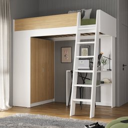 Cama Alta com Guarda Roupa Martin - 1