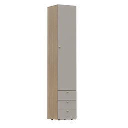 Guarda-roupa 2 Módulos 1 Porta e 3 Prateleiras 3 Gavetas Frame Cabecasa madeiramadeira - 12