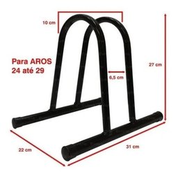 Suporte Para Bicicleta 1 Vaga Porta Bike Em Pé Piso Chão - 4