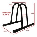 Ver imagem 4 de Suporte para Bicicleta 1 Vaga Porta Bike em Pé Piso Chão