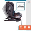 Ver imagem 4 de Cadeira Bebê Auto 0 A 36kg Isofix Rotação 360º Baby Style Preto