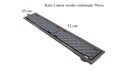Ver mais imagens de Ralo Linear Oculto Sifonado Tampa Invisível Pvc 50 Cm Novii