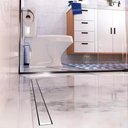 Ver imagem 2 de Ralo Linear Oculto Sifonado Tampa Invisível Pvc 50 Cm Novii