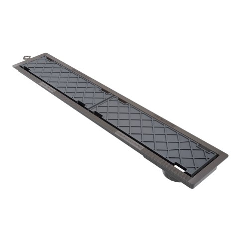Ralo Linear Oculto Sifonado Tampa Invisível Pvc 50 Cm Novii