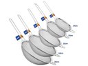 Ver imagem 2 de Super Kit Peneiras Aço Inox 5 Peças 10,14,16,18 e 20cm -Yazi
