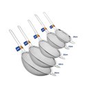 Ver imagem 2 de Super Kit Peneiras Aço Inox 5 Peças 10,14,16,18 e 20cm -Yazi