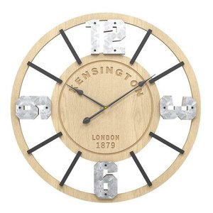 Relógio De Parede 3d Kensington London 1879 Mdf Bambu 38cm