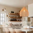 Ver imagem 2 de Pendente Fibra Natural Rattan Artesanal Nat38
