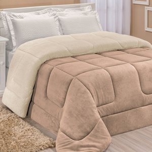 Coberdrom Robust King Manta Soft Sherpa Lã de Carneiro Pesado Grosso 1 Peça - Bege