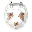 Ver imagem 1 de Assento Sanitário Decorado Convencional Oval Transparente