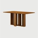 Ver mais imagens de Conjunto Sala de Jantar Mesa Amanda 6 Cadeiras 160cm Miami Yescasa Marrom/Cinamomo/Palha