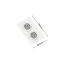 Ver imagem 2 de Spot de Embutir Plano Save Energy para 2 Lâmpadas Mr16 Gu10 Bivolt Branco