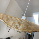 Ver imagem 5 de Lustre em Bambu Chapéu Artesanal Natural Rústico Palha Sala Restaurante Quarto Cozinha Varanda