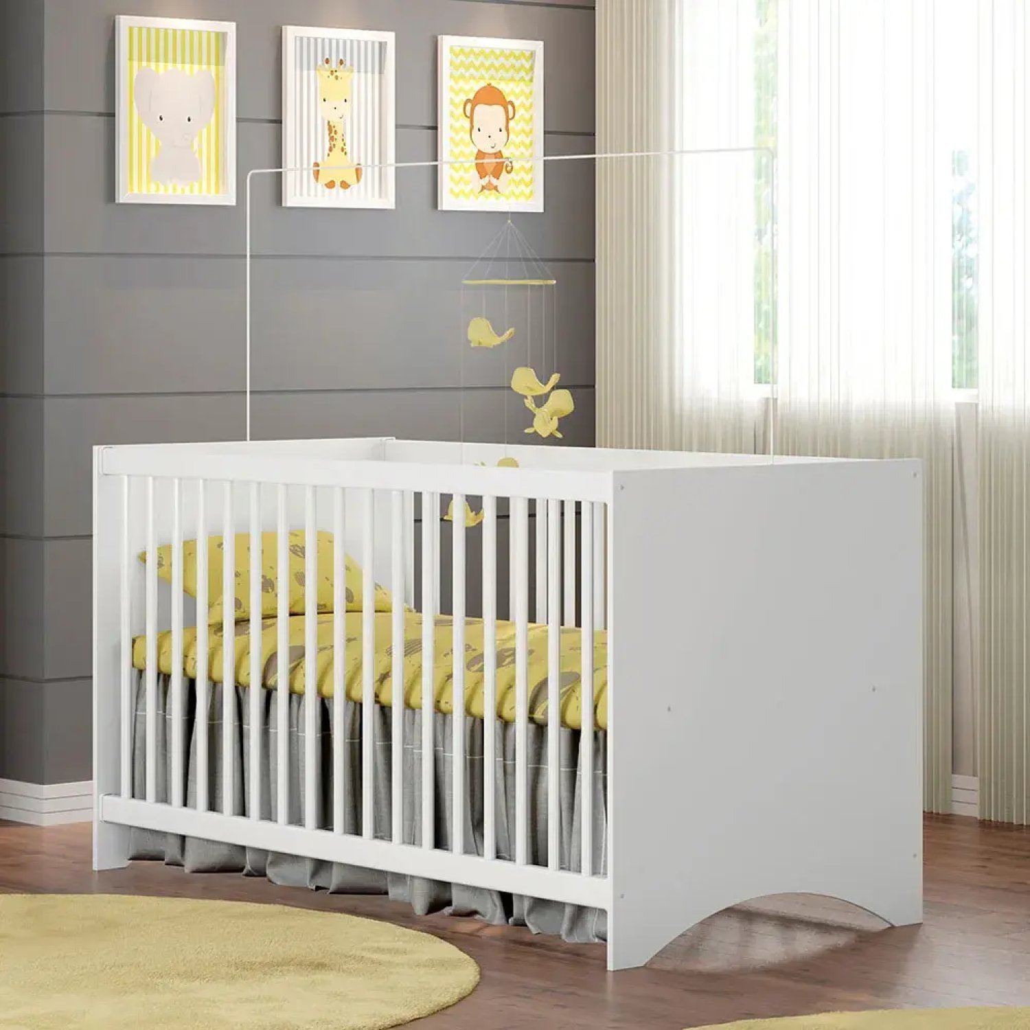 Quarto Infantil Berço e Guarda Roupa Mia - 2