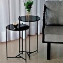 Ver imagem 2 de Conjunto de Mesa Lateral Áquila - Preta - Cor: Preto