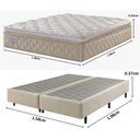 Ver imagem 7 de Conjunto Queen Base Box Champagne com Colchão Ecoflex 158x198x73