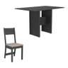 Conjunto Sala de Jantar Mesa 108 Cm com 4 Cadeiras Siena Multimóveis Ex1002 Preto - 5